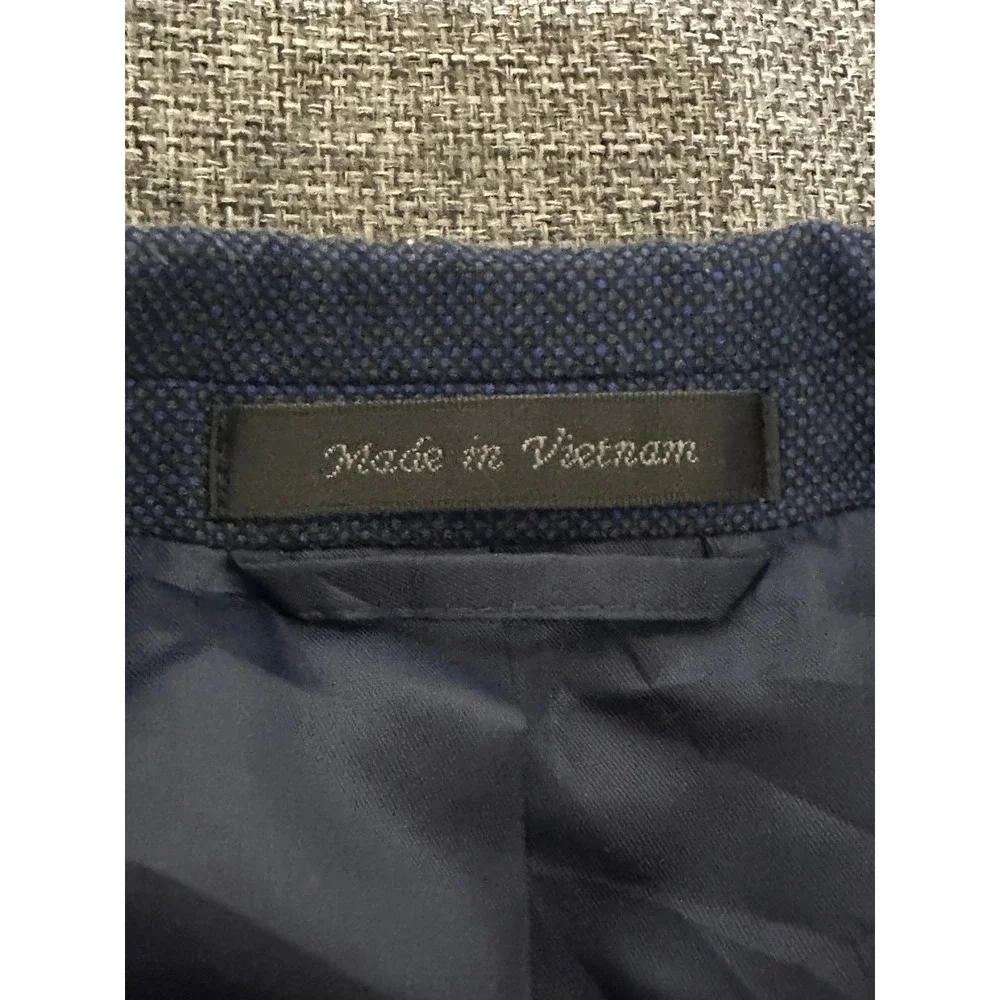 Van Heusen Mens Blazer Blue Two Button Professional